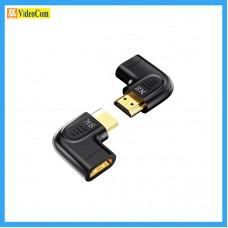 UNITEK A1047ABK 8K HDMI 90度和270度垂直扁平轉接器 (支援 8K 60Hz 4K 120Hz HDR 影像) 785-3253-P